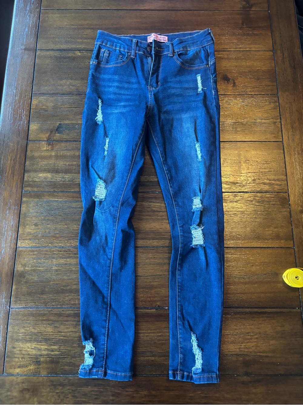 Women’s Distressed Skinny Jeans - Blue